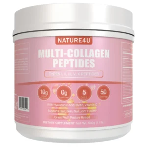 Nature4U Multi Collagen Peptides Powder , 1.1LB