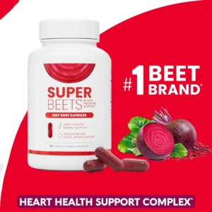 SuperBeets Root Powder Capsules Quick Release 1000mg