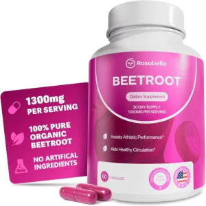 Organic Beet Root Capsules - 1300mg - 60 CAP