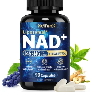Liposomal NAD Supplement 1450mg NAD Resveratrol Supplement for Women and Men