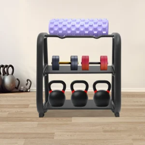 Kettlebell Storage Rack, Black Dumbbell Stand, Load bearing 220.46lbs，