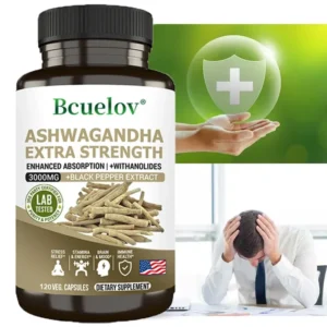 Ashwagandha 3000 Mg - Stress and Anxiety Relief,