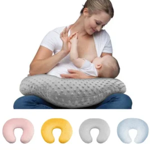 Soft Polyester U-Shaped Nursing Pillow with Removable Machine Washable Cover